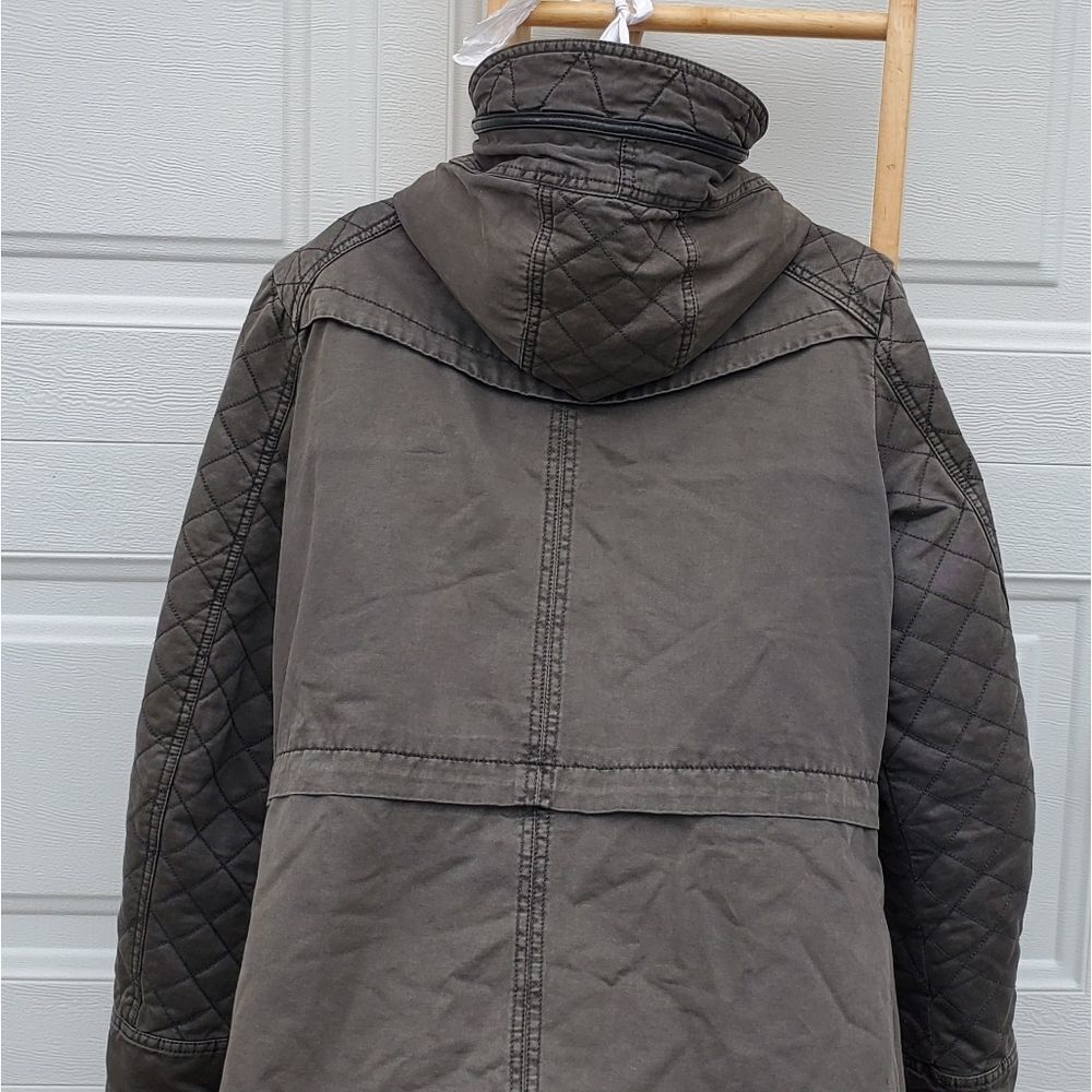 Guess  Coat Women’s Size Large Army Green Utility - Picture 2 of 8